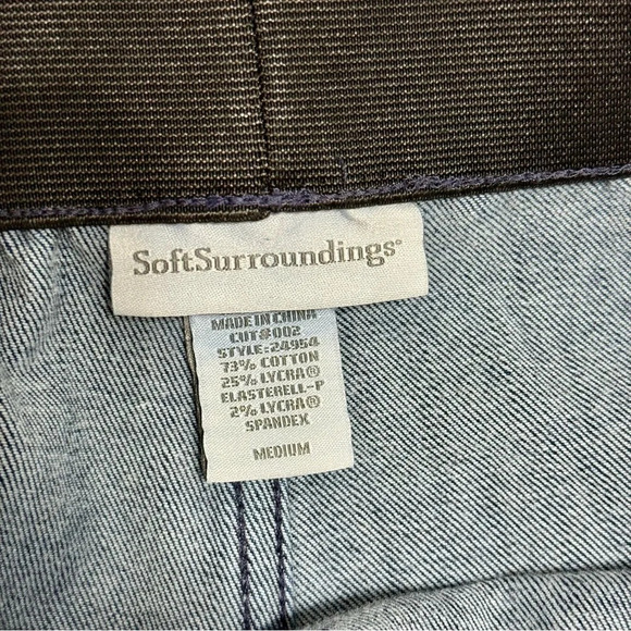 Soft Surroundings Denim Flare Bootcut Pull On Jeans M - Picture 5 of 5